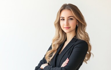 Obraz premium beautiful woman on white background 