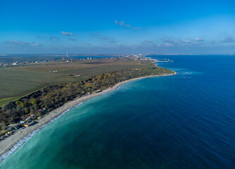 Aerial view of Tuzla beach - Romania