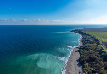 Aerial view of Tuzla beach - Romania