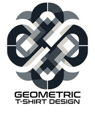 Geometric Vector T Shirt Design