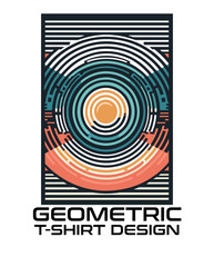 Fototapeta premium Geometric Vector T Shirt Design