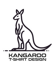 Kangaroo Vector T Shirt Design