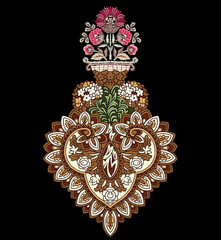 Ornament geometrical vector design pattern