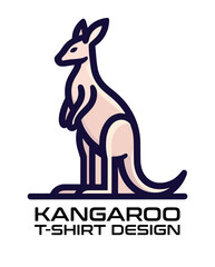 Kangaroo Vector T Shirt Design