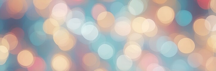 abstract wide blue bokeh lights background, blur winter snow blue colors