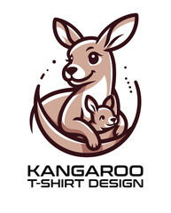 Kangaroo Vector T Shirt Design