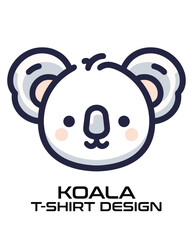 Obraz premium Koala Vector T Shirt Design