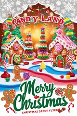 Obraz premium A whimsical Candy Land inspired Christmas generate ai