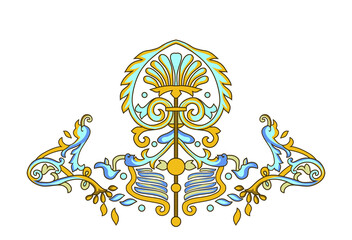 vector illustration of an ancient greek ornament