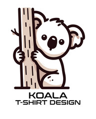 Koala Vector T Shirt Design