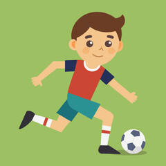 boy playing football