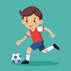 boy playing football