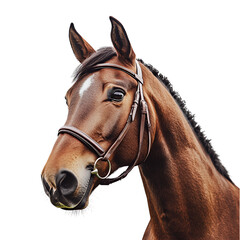 horse head isolated on white