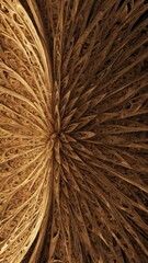 Intricate wooden texture reveals a mesmerizing swirl of natural patterns in warm golden hues
