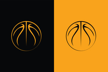 Basketball logo badge template - sports logo