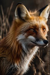 Obraz premium Fox is looking at the camera