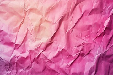 Fototapeta premium Crinkled Pink Paper Gradient Background Texture