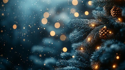Christmas and New Year holidays background. Space for text. Copy space.