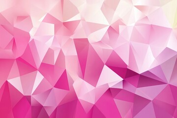 Fototapeta premium Abstract Pink Geometric Low Polygonal Background