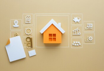 Real Estate Investment Icon, Ai generated Images