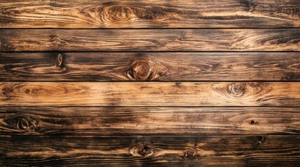 Fototapeta premium Dark Brown Wooden Planks Horizontal Texture Background