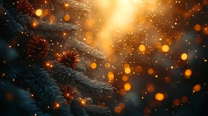 Obraz premium Christmas and New Year holidays background. Space for text. Copy space.