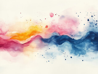 Abstract Colorful Watercolor Background