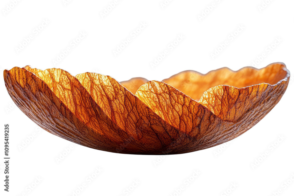 Poster an artistic macro capture of a single almond slice,