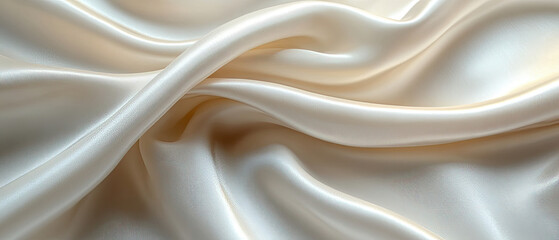 Obraz premium Soft Cream-Colored Plush Fabric Texture