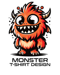 Monster Vector T Shirt Design 