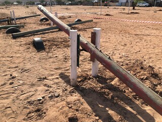 seesaw on a playground 