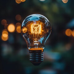 light bulb illuminated image