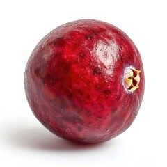 Obraz premium One cranberry isolated on white background. macro