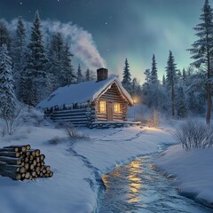 winter nature view