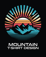 Mountain Vector T shirt Design