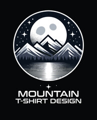 Mountain Vector T shirt Design