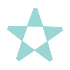 Minimalist Blue Star Graphic Design