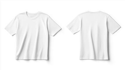 white t-shirt mockup front and back