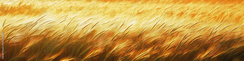 Poster prairie patterns: a field of tall grass sways gently in the wind, revealing delicate patterns and te