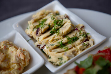 appetizers on the table
