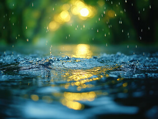 Rainy Night City Lights Through Window