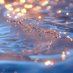 Water Droplet Impact and Ripples