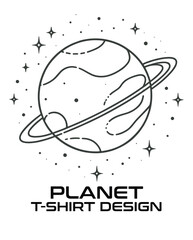 Planet Vector T Shirt Design
