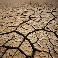 Cracked Drought-Affected Earth