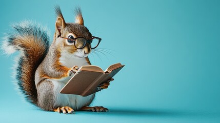 SEO Optimized Title:

Bookish Squirrel: A Smart and Cuddly Reader