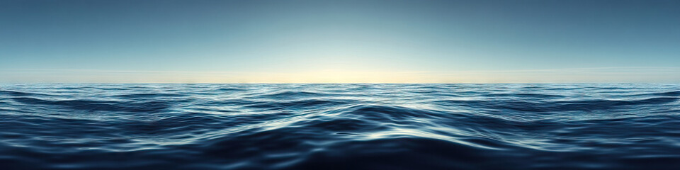 The vast expanse of the ocean stretches out before you, with nothing but the sky above and the gentle rocking of the waves below.