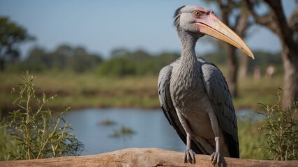 Obraz premium Close-Up of a Pelican by the Water