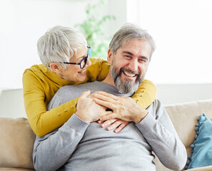 senior portrait woman man couple happy  retirement smiling love elderly lifestyle old together...