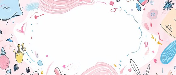 Cute pink invitation template