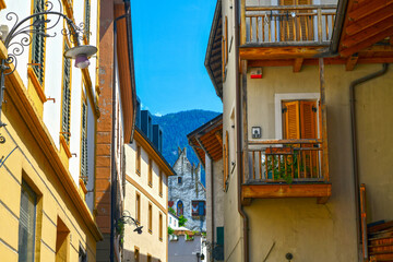 Vicolo Passiria in der Altstadt von Meran (Südtirol)